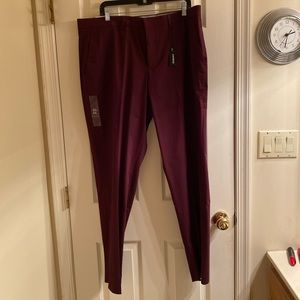 Express 40x34 slim fit maroon dress pants